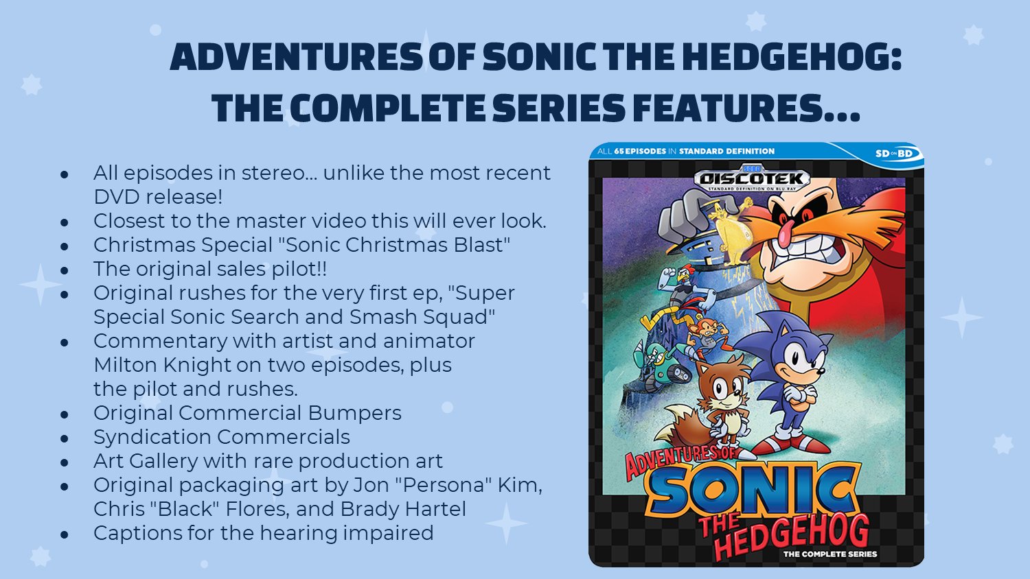 Adventures of Sonic the Hedgehog Coming to Blu-Ray - Sonic Retro