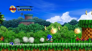 windows zone sonic standing on top of the screen