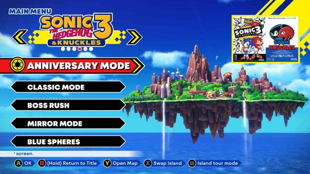 Sonic Forever Menu [Sonic 3 A.I.R.] [Mods]