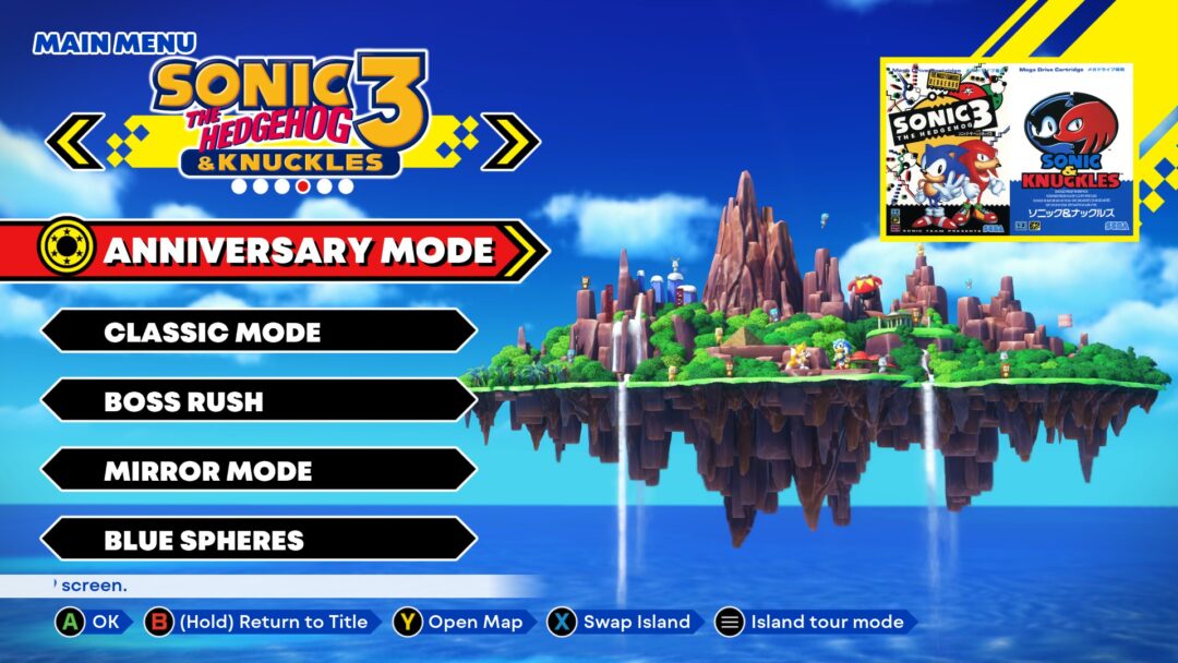 Sonic Mania Menu [Sonic 3 A.I.R.] [Mods]