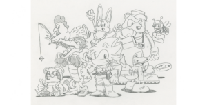 Sonic The Hedgeblog on X: Concept artwork for Amy Rose for 'Sonic CD' on  the Mega CD.   / X