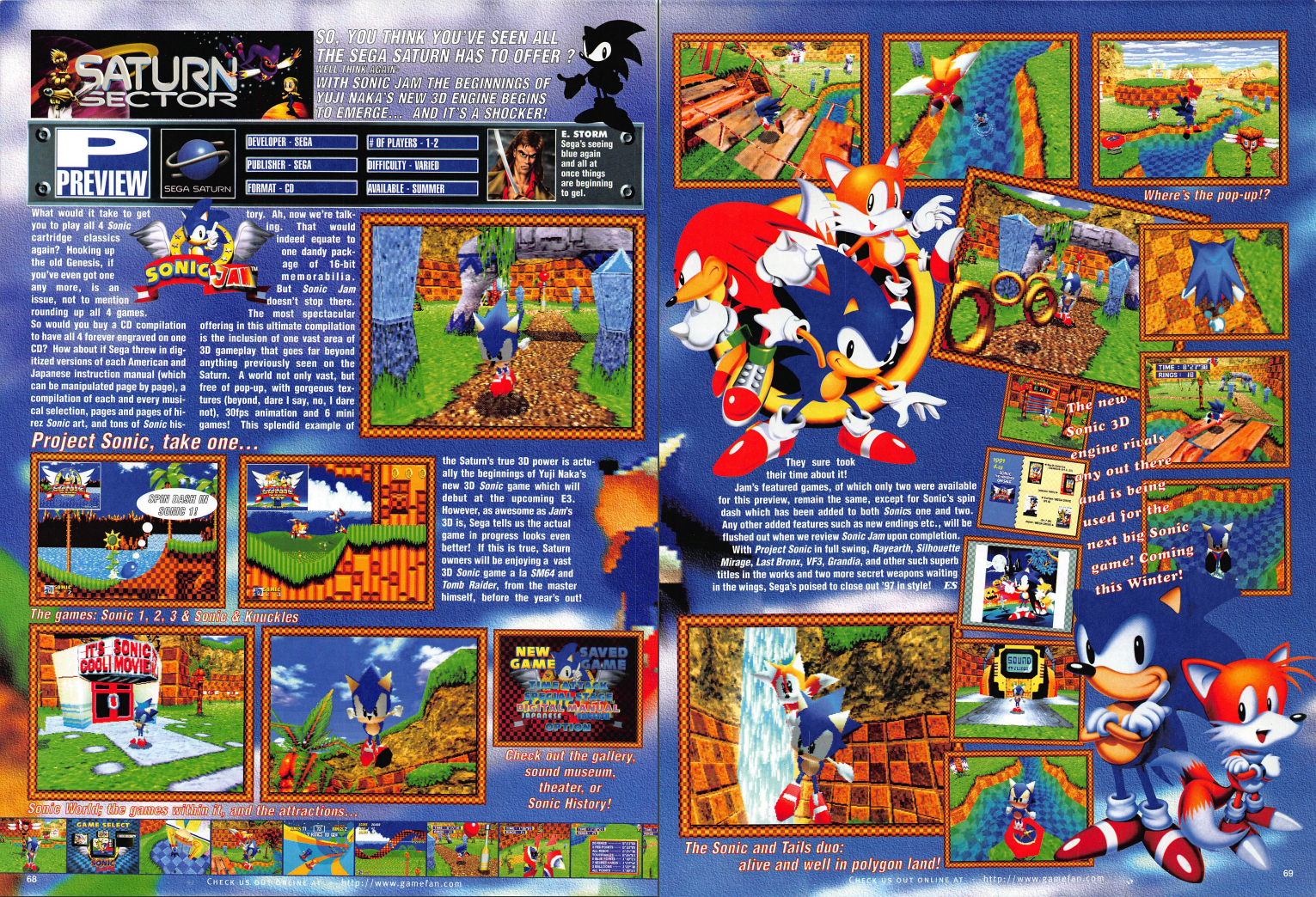 Sonic The Hedgeblog — In early 'Sonic 1′ screenshots the Green Hill Zone